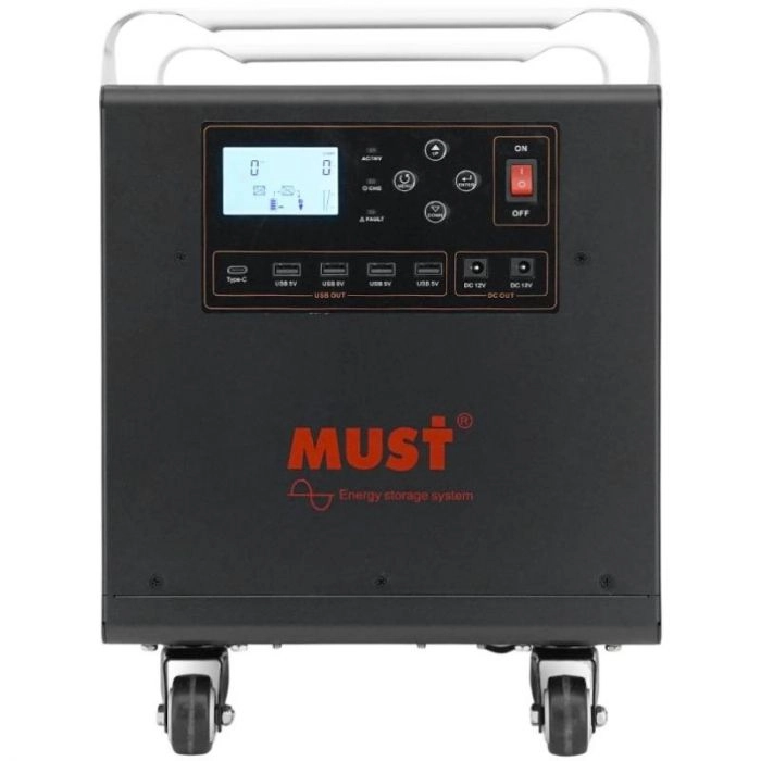 Переносна зарядна станція Must HBP1800-2024OS 2560W LiFePO4 купити